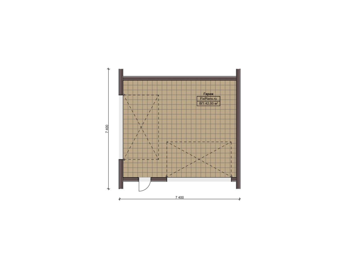 Планировка Одноэтажный дом F-21005
